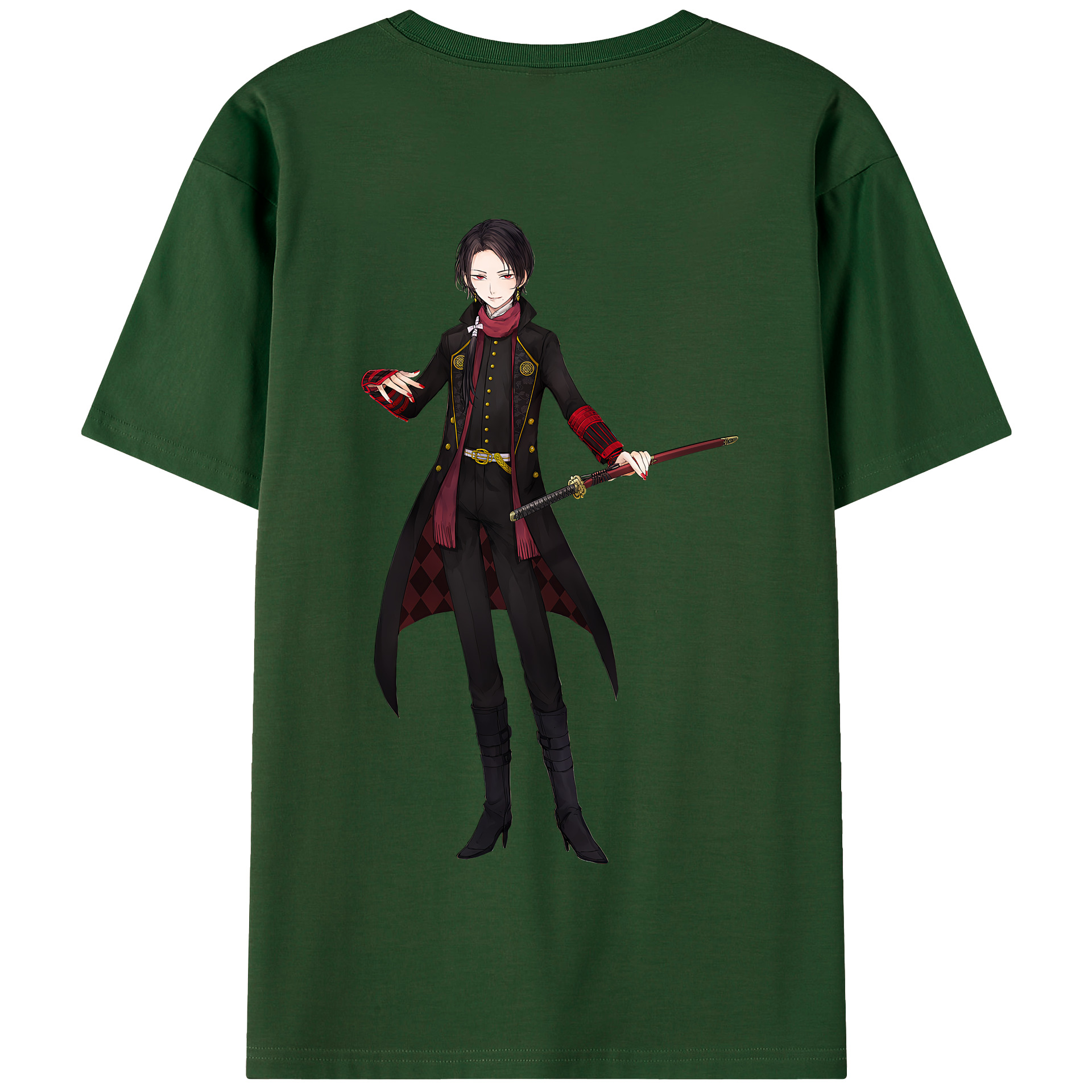 （画像用） 刀剣乱舞 Touken Ranbu 綿100％半袖Tシャツ（背面プリント）